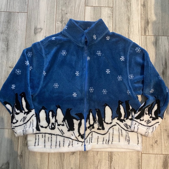 PBJ Sport Sweaters - PBJ Sport Full Zip Fleec Penguine Sweater